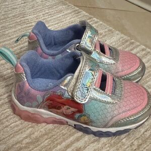 Disney Little Mermaid Sneakers - Pink and Silver